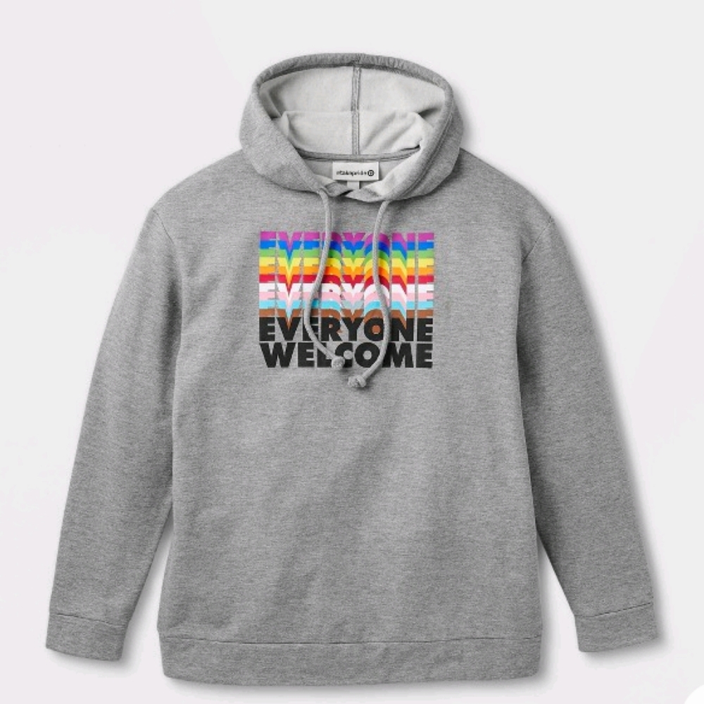 Pride Adult Everyone Hoodie-Gray